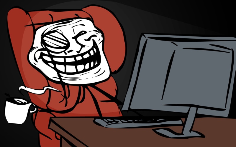 boss, screen, flat, 1080P, clipart, monitor, keyboard, like, funny, computer, troll