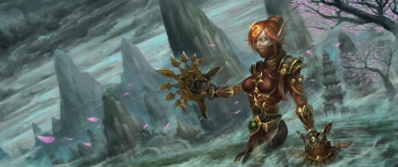 1080P, fantasy art, Blood Elf, World of Warcraft: Mists of Pandaria