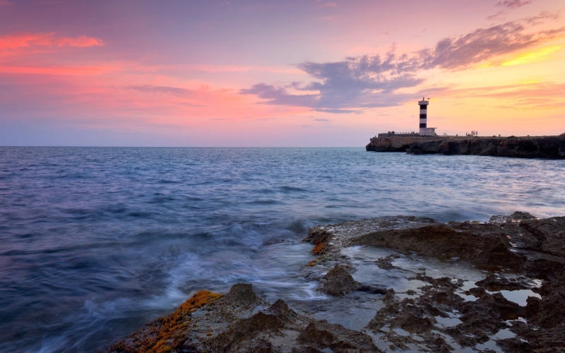 horizon Over Water, nature, 2K, wide, sunlight, no People, seascape, blue, famous Place, body, photo, coast, rock - Object, distance, night, cloud - Sky