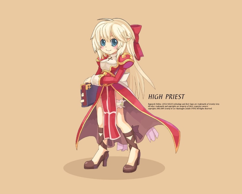 cute, indoors, vector, priest, people, smile, illustration, toy, females, human representation, elegance, dress, ragnarok, celebration, blonde, backgrounds