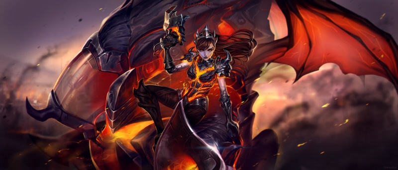 digital, 2K, fire, woman, D.Va (Overwatch), rifle, music, Overwatch, anime, red, one person, futuristic, outdoors, unrecognizable person, headwear