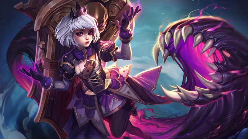 red eyes, video games, looking at viewer, white hair, digital art, heroes of the storm, artwork, 1080P, anime girls, Orphea (Heroes of the Storm), Blizzard Entertainment