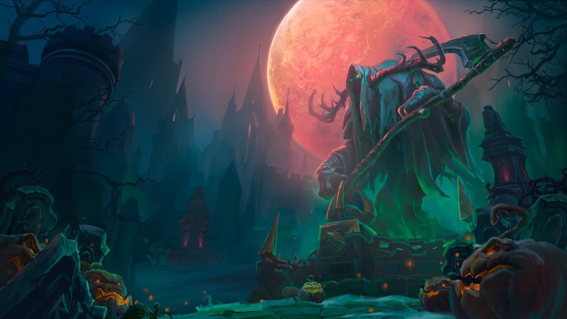 lighting equipment, poster, religion, nature, sculpture, statue, video games, place of worship, architecture, heroes of the storm, building, human representation