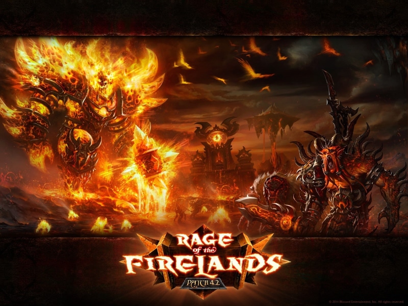 art, hd, world of warcraft, ragnaros, Fire, 720P, warcraft, world, games, video