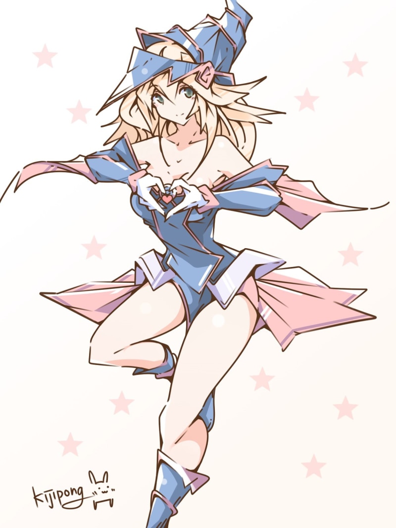 yugioh, emotion, cloud - sky, 720P, Dark Magician Girl, branch, flowering plant, plant, tree, no people, sky, flower, festival, creativity, star shape