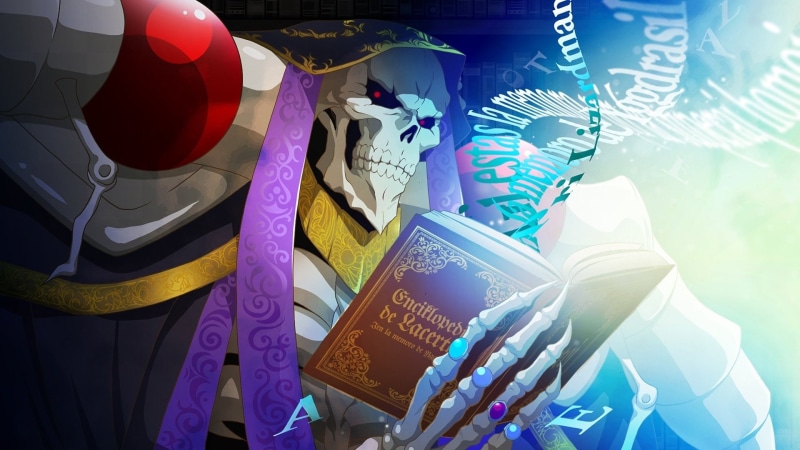 Magician, Overlord, Skull, 1080P, Ainz Ooal Gown, Sorcerer, Skeleton, Book, Anime, Overlord (Anime)