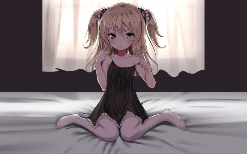 anime, women, furniture, 1080P, Hasegawa Kobato, female, purple, childhood, hair, portrait, real people, hair bows, loli, haired, Boku wa Tomodachi ga Sukunai
