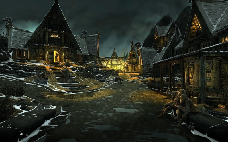 The Elder Scrolls, 1080P, custom, video games, The Elder Scrolls V: Skyrim, Whiterun