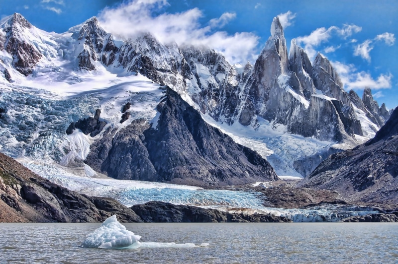 glacier, ice, mountains, Patagonia, Cerro Torre, 1080P, nature, snow
