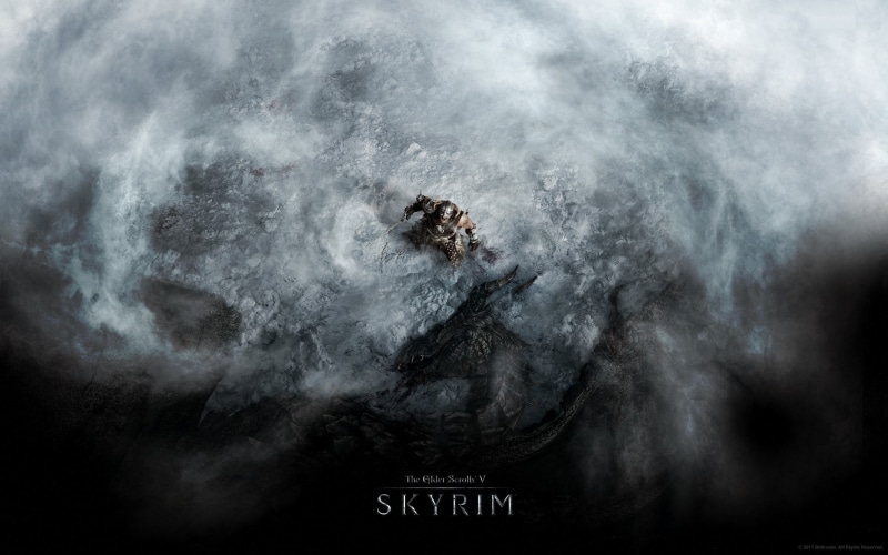 video games, smoke - physical structure, outdoors, power in nature, pollution, 1080P, skyrim, cloud - sky, The Elder Scrolls V: Skyrim, environment, communication