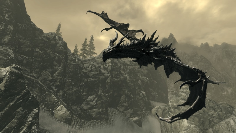 video games, 1080P, scrolls, dragon, hd, skyrim, elder