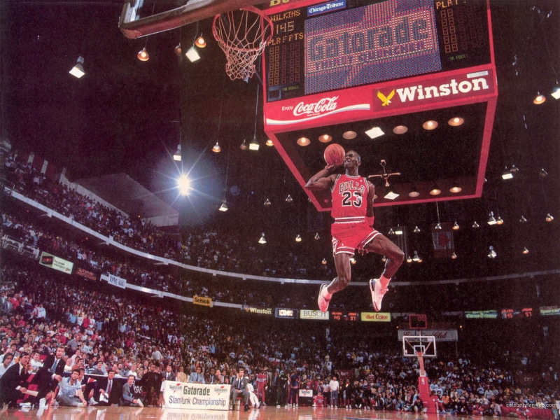 jordan, 720P, chicago, nba, michael, bulls, basketball, hd, dunk, stop, action, jump, sports