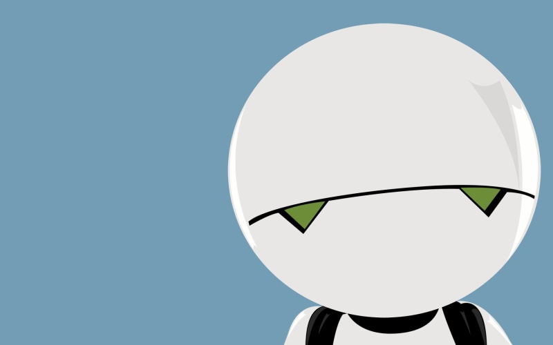 one person, communication, copy space, sky, Marvin, paranoid, day, circle, blue background, outdoors, white, lighting equipment, colored background, illustration