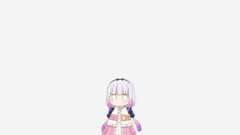 front view, females, portrait, obscured face, headshot, copy space, white background, Kanna Kamui (Kobayashi-san Chi no Maid Dragon), representation, clothing