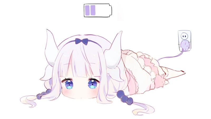 eyeglasses, modern, transparent, copy space, anime girls, eyewear, communication, no people, Kanna Kamui (Kobayashi-san Chi no Maid Dragon), cut out, pink color