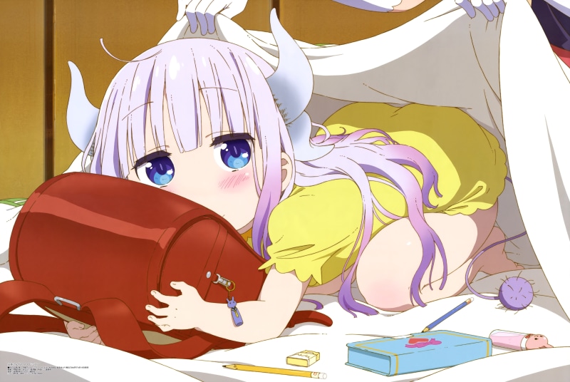 male likeness, character, girl, hair, drawing - art product, 8K, white, female likeness, sculpture, multi colored, Kobayashi-san Chi no Maid Dragon, indoors