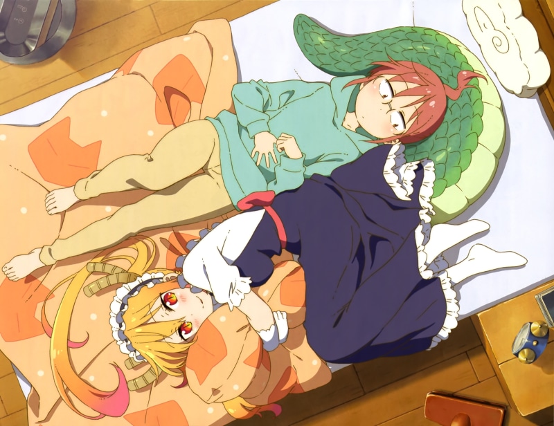 anime girls, art and craft, animal wildlife, mammal, representation, domestic animals, lifestyles, anime, 4K, domestic, Kobayashi-san Chi no Maid Dragon
