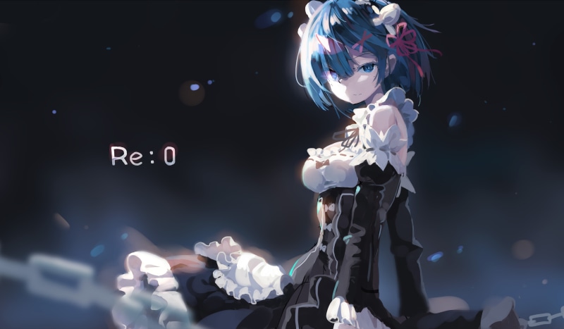 low angle view, event, Re:Zero Kara Hajimeru Isekai Seikatsu, real people, arts culture and entertainment, bubble, maid, fragility, night, nature, Rem (Re: Zero)