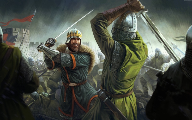 Android, Total War Battles: Kingdom, celebration, nature, anger, 5K, emotion, holding, men, males, happiness, mature adult, outdoors, people, traditional clothing
