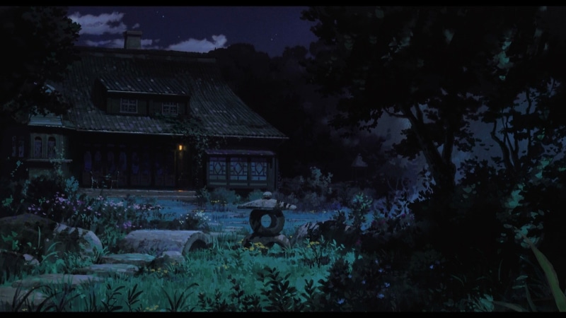 cloud - sky, illuminated, building, architecture, dark, old, house, nature, spooky, building exterior, abandoned, sky, 1080P, the secret world of arrietty