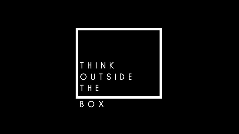 Black, Think Outside the Box, 4K, 8K, Popular quotes, 8K