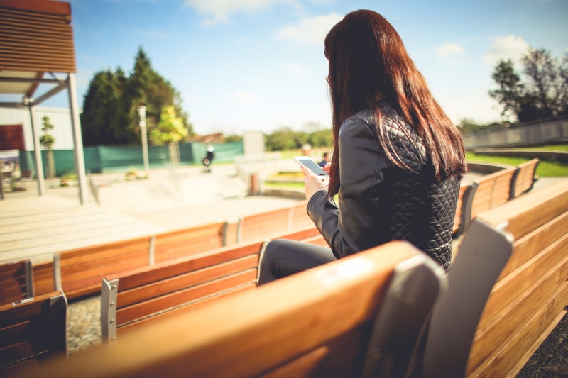 Girl, brunette, caucasian Ethnicity, young Adult, nature, long hair, relaxation, outside, only women, sky, hairstyle, park - Man Made Space, one Person