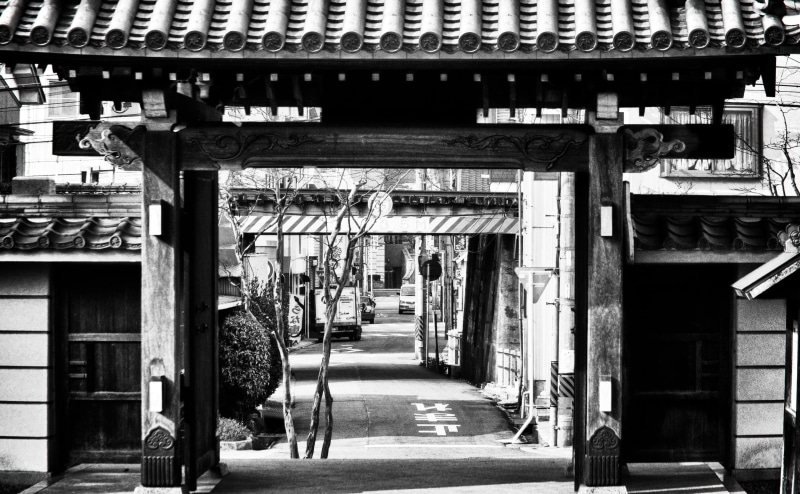 house, 4K, Mikawa, Aichi Prefecture, structure, Okazaki City, Black and White, Photography, architecture, direction, Japan, built structure, script, canon
