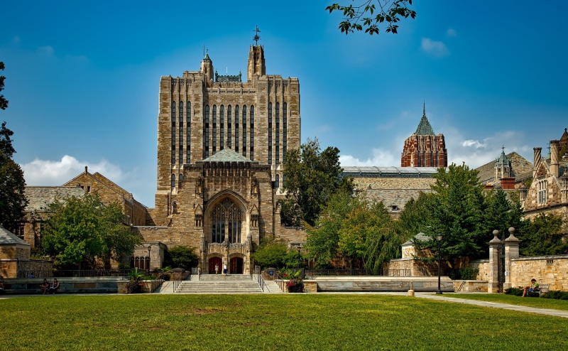 history, blue, exclusive, religion, landmarks, buildings, trees, the past, daytime, brown, travel, hdr, leaf, building, spirituality, ivy league, library