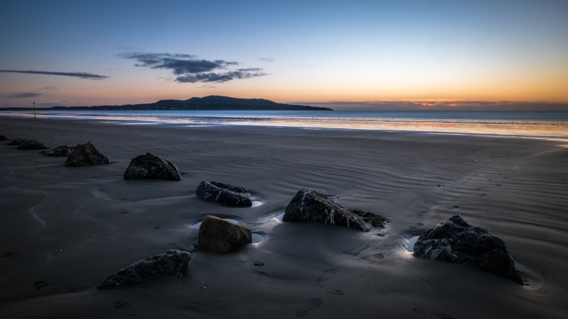 black, nature, photograph, beautiful, outside, natural, travel, ireland, Seascape, coastline, black stone, calm, grey, morning, horizontal, photography