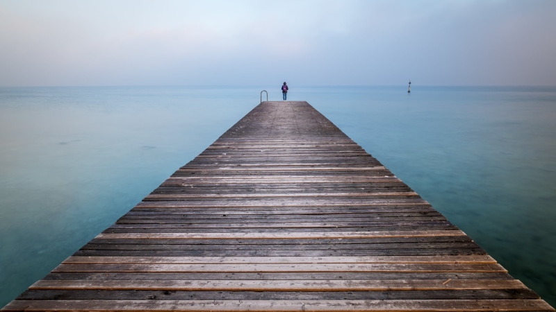 lake, geotagged  photo, brown, outdoor, dock, standing, depth, outside, winter, photography, mysterious, reflection, wood, scenic, yellow, sea, wooden