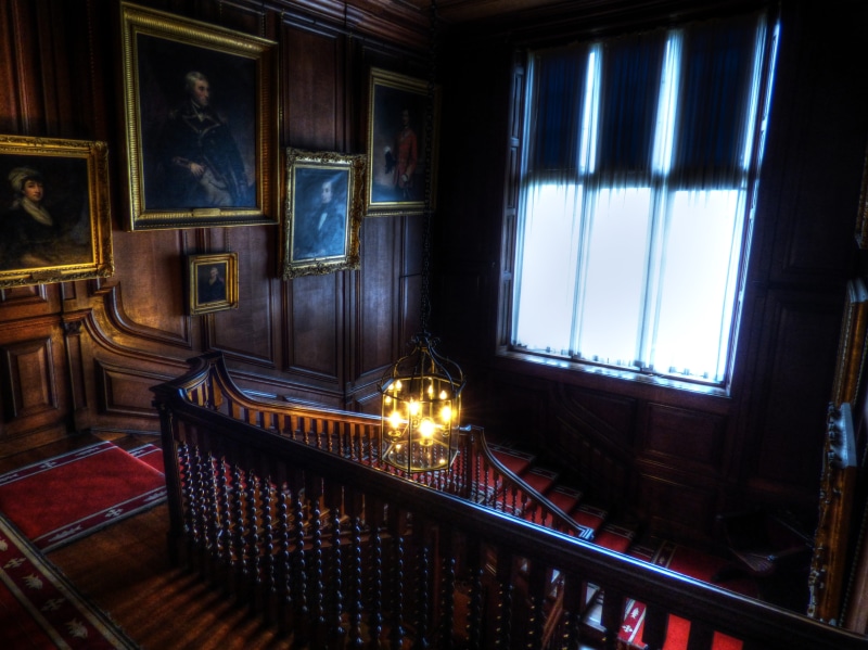 stairway, house, 4K, staircase, stairs, absence, wall, wood - material, retro, traditional, domestic room, mounted, table, vintage, room, indoors, historic