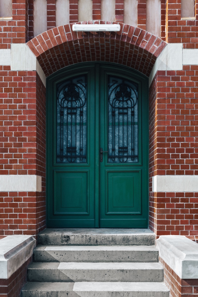 building Exterior, closed, town, brick, safety, old town, wall, house, day, 4K, brick wall, entrance, residential district, city, outdoors, street, building