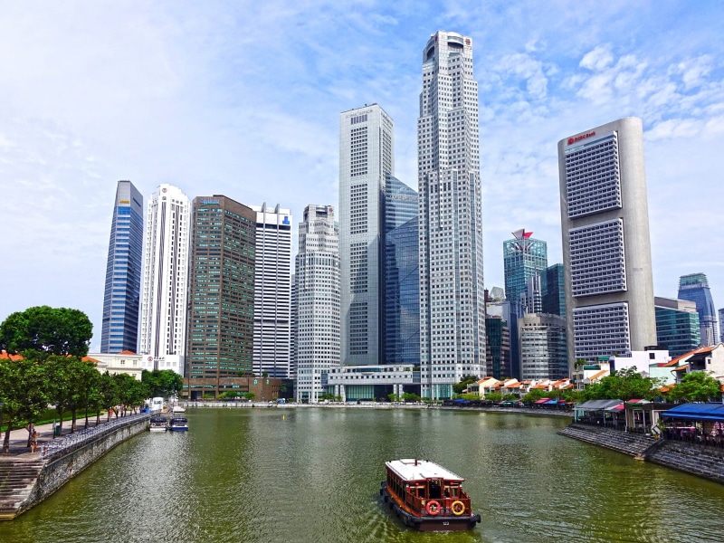 tower, tall - high, landscape, office Building, near, urban Scene, travel destinations, high, white, bridge - man made structure, skyscraper, famous Place
