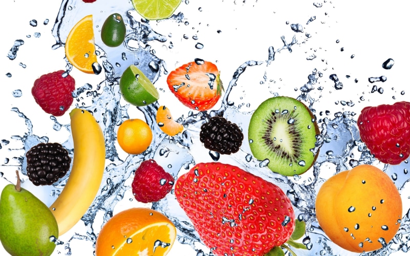 freshness, still life, vitamin, close-up, wet, orange - Fruit, juice, avocado, water, kiwi - Fruit, choice, slice, Fruits, blueberry, raspberry, liquid