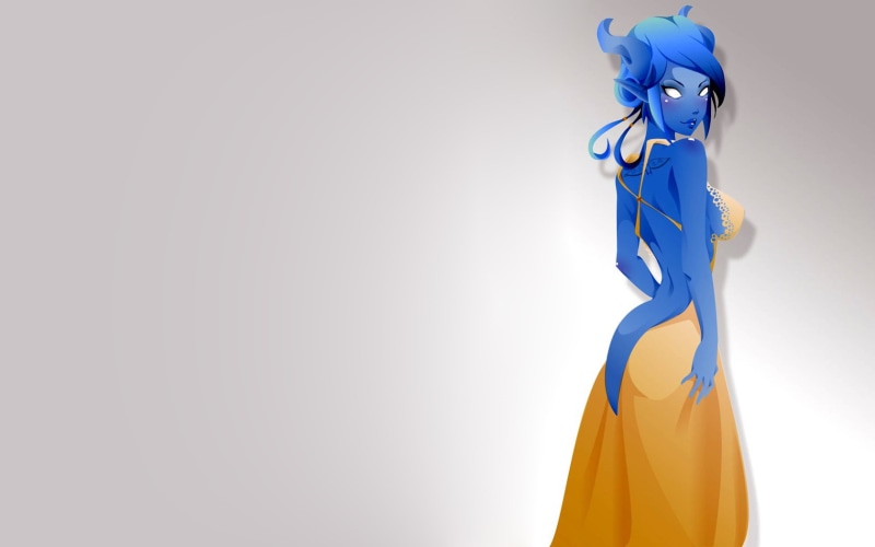 female, draenei, blue, animation, warcraft, character, world, 720P, fantasy, wow, hd