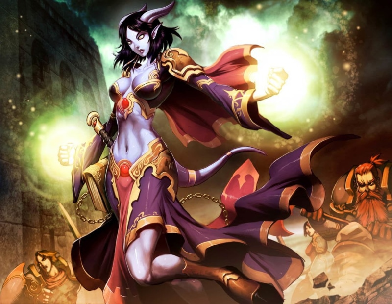 sky, male likeness, Magic, art and craft, craft, belief, religion, human representation, place of worship, Woman, Draenei (World Of Warcraft), black, outdoors