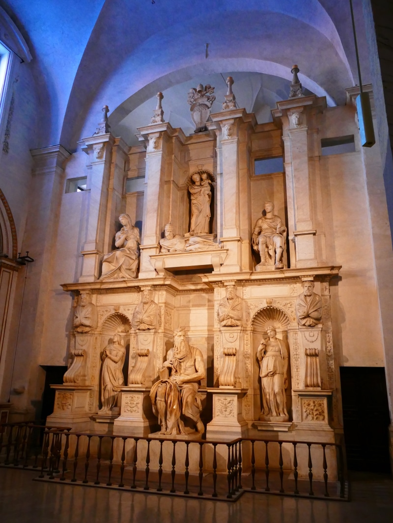 female likeness, sculpture, craft, tomb, san pietro in vincoli, male likeness, history, carving, 4K, michelangelo, art and craft, moses, representation