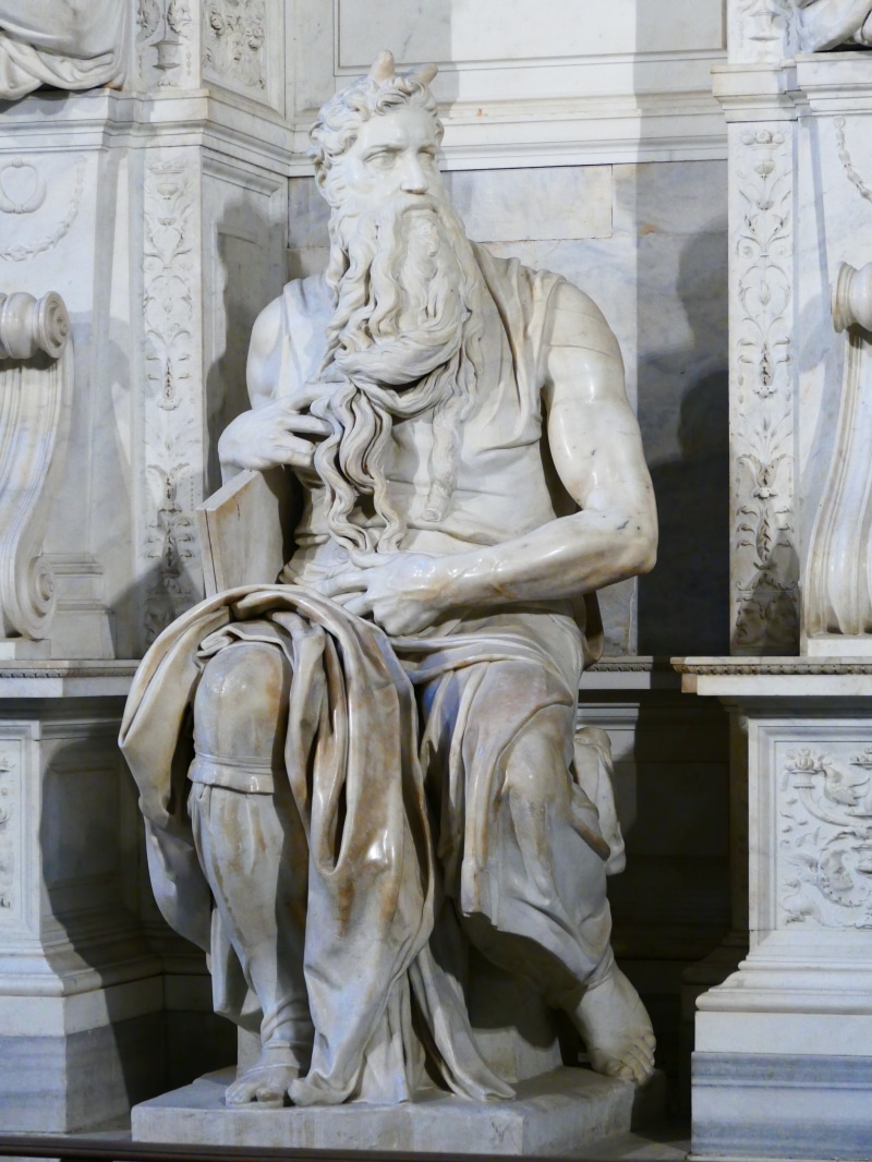 travel destinations, history, architecture, ancient civilization, no people, human representation, moses, craft, building, tomb, male likeness, horned