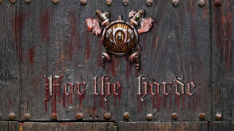 antique, rusty, Frozen Throne, western script, day, metal, door, Orc, entrance, wood - material, backgrounds, directly above, hanging, weathered, textured