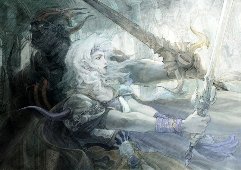 Dark Knight (Final Fantasy), 4K, dark, Final Fantasy IV, lights, Cecil Harvey, Paladin