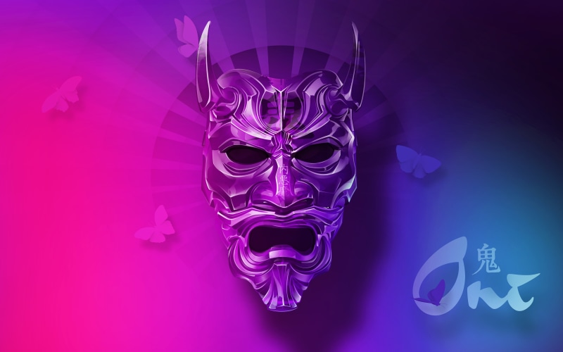 mask, 4K, oni