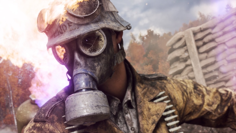 Battlefield V, 2K, Soldier, Battlefield, Gas Mask