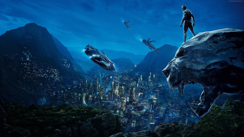 4K, poster, 4k, Black Panther