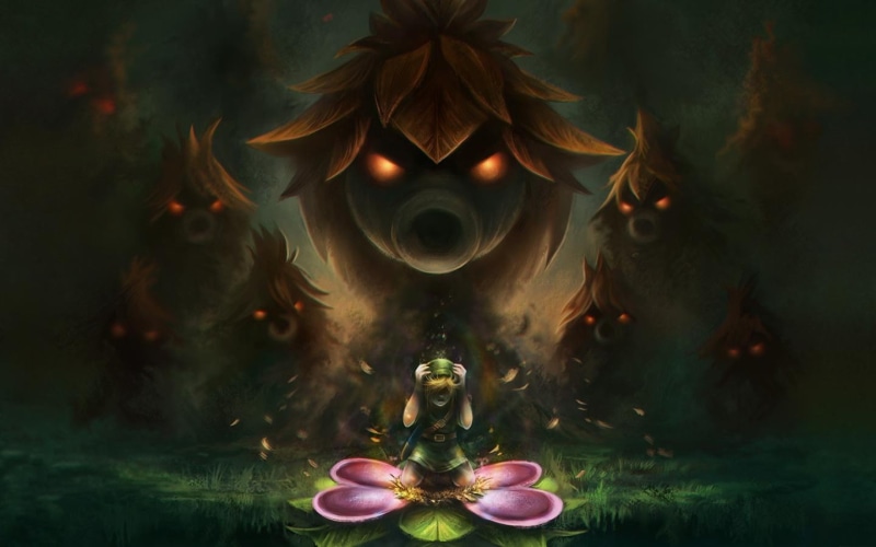 720P, The Legend of Zelda  Link  The Legend of Zelda: Majoras Mask  Deku Scrub  video games