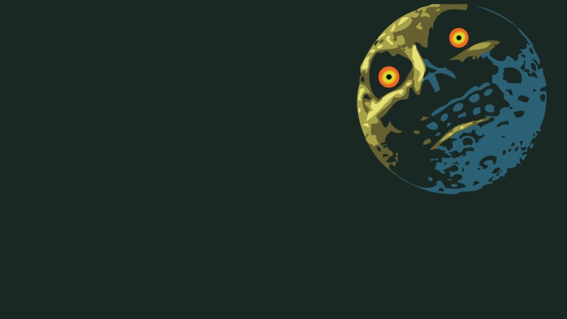 close-up, The Legend of Zelda, black background, indoors, The Legend of Zelda: Majoras Mask, video games, creativity, 1080P, studio shot, vertebrate, still life