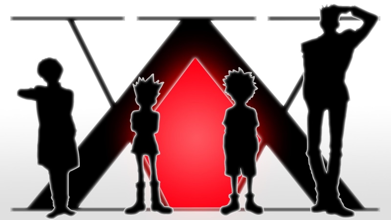 Red, 1080P, hand, Hunter x Hunter, silhouette, hunter, front view, adult, arts culture and entertainment, men, nightlife, Gon Freecss, dancing, indoors