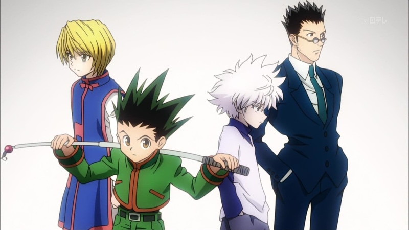 Kurapika (Hunter × Hunter), male likeness, human representation, Gon Freecss, nature, x, men, males, white background, multi colored, arts culture and entertainment