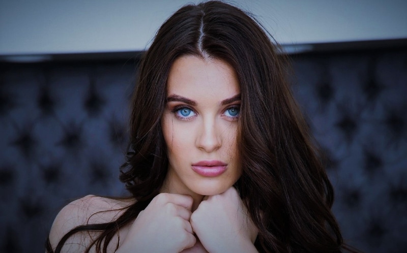 1080P, blue eyes, curvy, face, women, Lana Rhoades