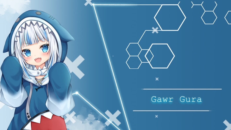 Hololive, Gawr Gura, anime girls, 1080P