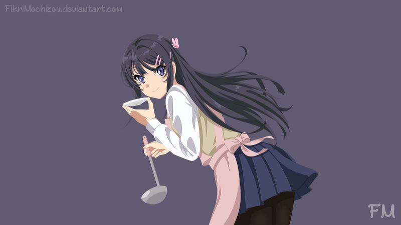 Rascal Does Not Dream of Bunny Girl Senpai, Mai Sakurajima, 4K, Anime